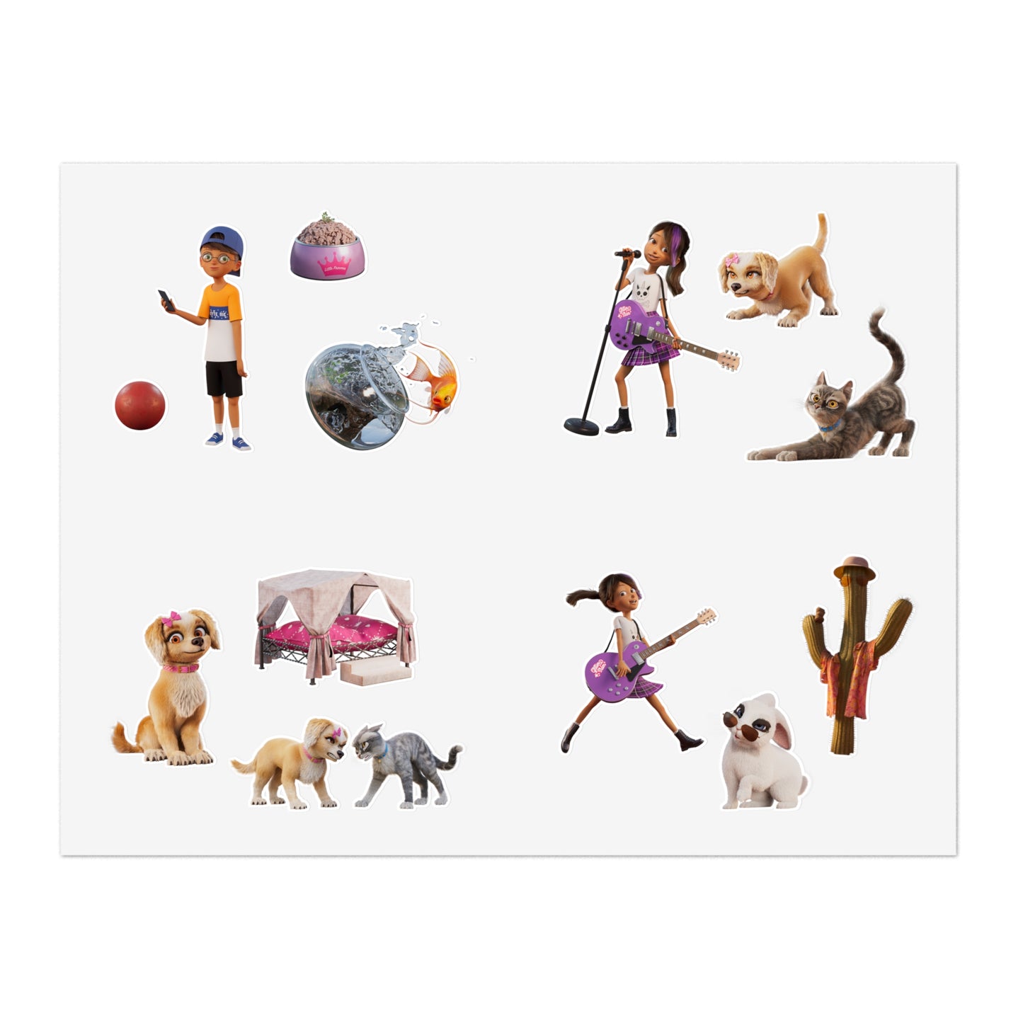 Gracie and Pedro Sticker Sheets