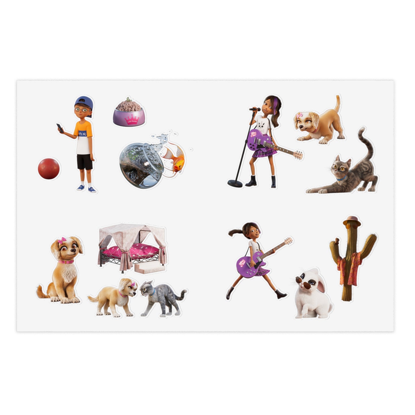 Gracie and Pedro Sticker Sheets