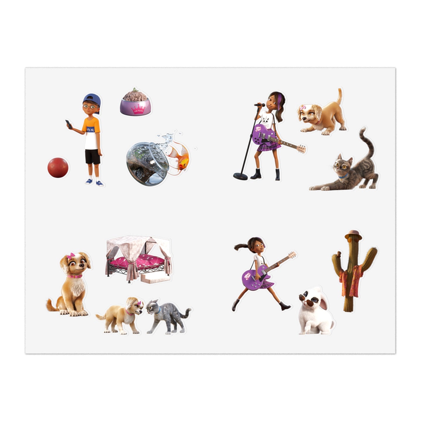 Gracie and Pedro Sticker Sheets